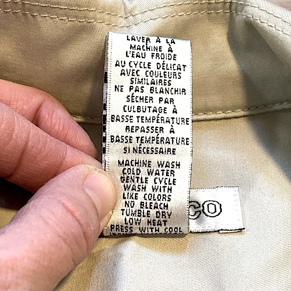 JONES & CO (NWOT) • Tan Lightweight Thin Zip-Up Cotton Jacket Coat • Size Small - Picture 14 of 16